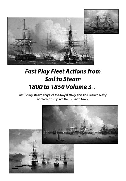 Fast play fleet actions from sail to steam 1800 - 1850 Vol 3